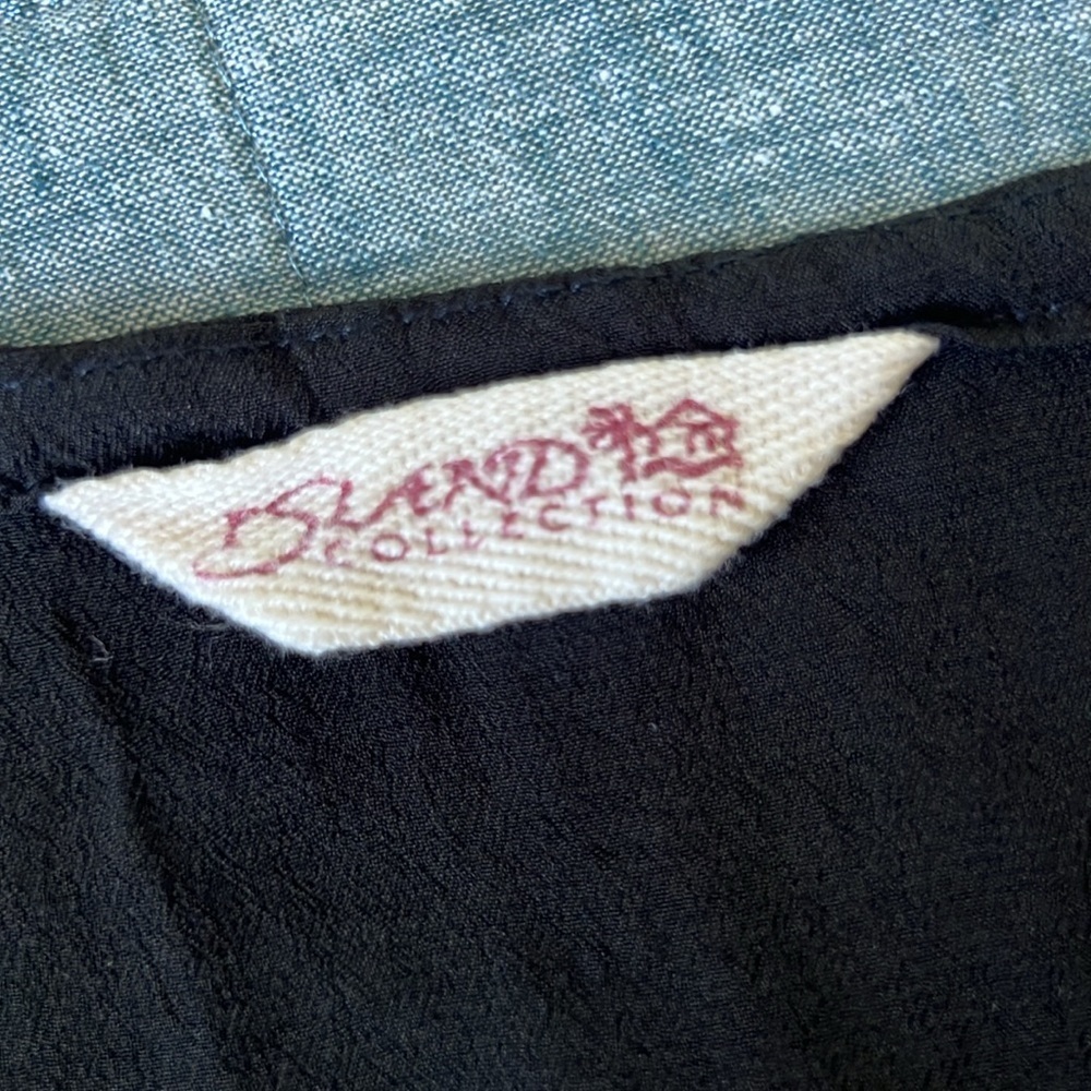 100% Raw SILK Swim Cover Resortwear Beach Dress in Black | Small/Medium - Picture 7 of 8